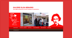 Desktop Screenshot of galerie-olga-benario.de