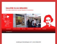 Tablet Screenshot of galerie-olga-benario.de
